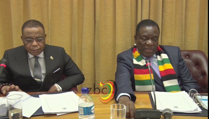 VP Chiwenga attends his first cabinet meeting 