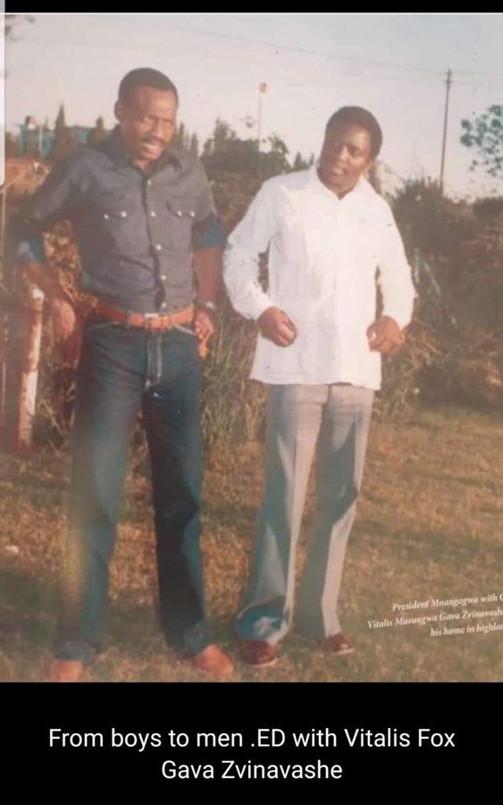 Rare Pic Of Emmerson Mnangagwa And Vitalis Zvinavashe