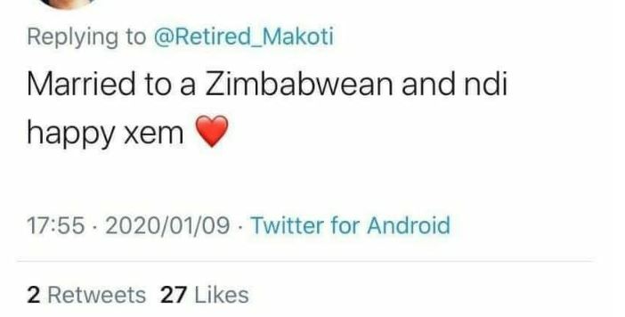 Married to a Zimbabwean