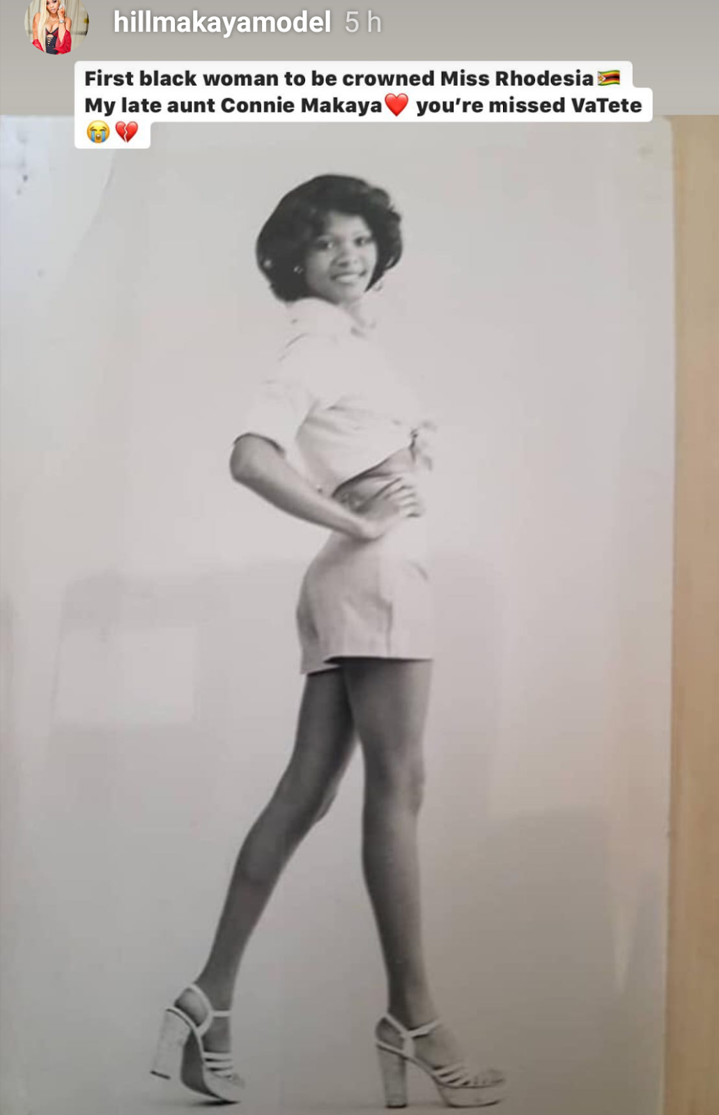 First Black Miss Rhodesia