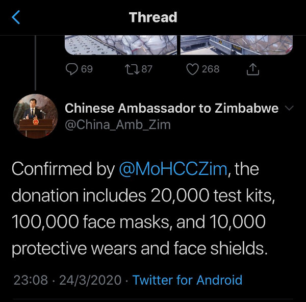 Zimbabwe And China Issue Contradicting Numbers