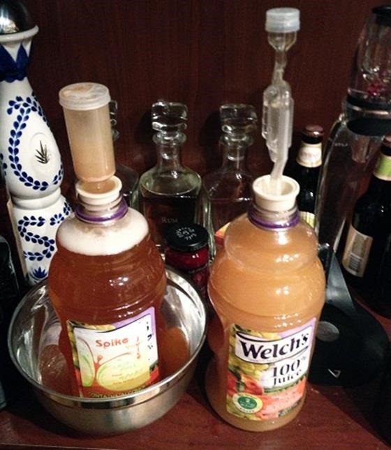 Turn  Fruit Juice Into  Homemade Alcohol