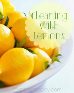 How to clean kitchenware using lemons