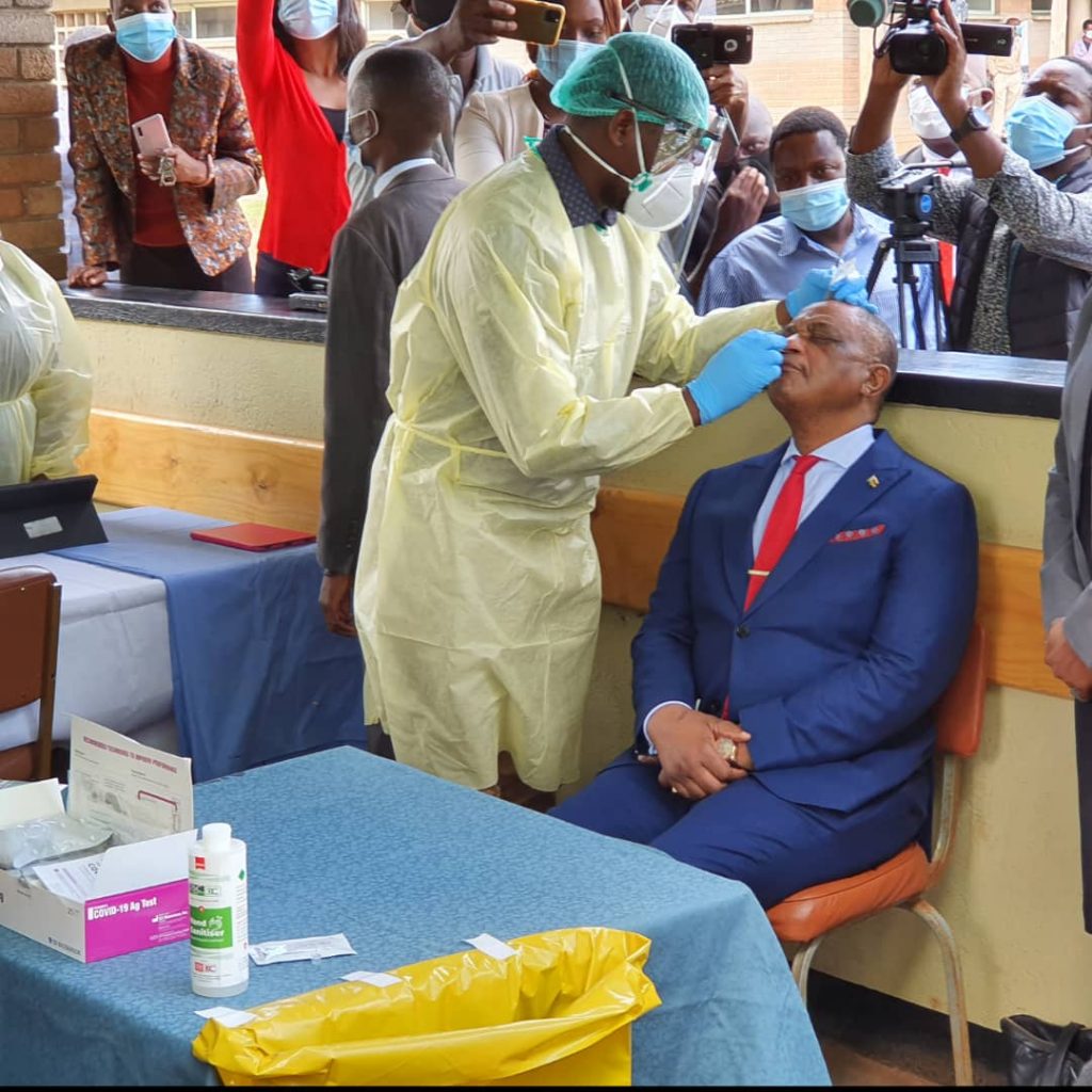 VP Chiwenga Becomes The First To Receive Vaccine In Zimbabwe