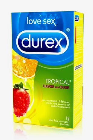 Durex Tropical Fruit-Flavored Condom