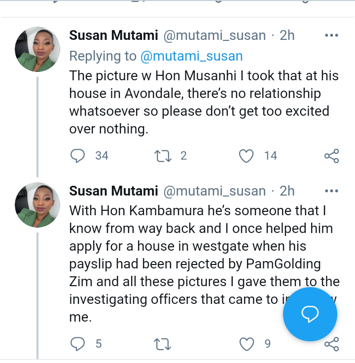 Temba Mliswa's Ex- Lover Susan Mutami Speaks On Controversial Pics With Politicians