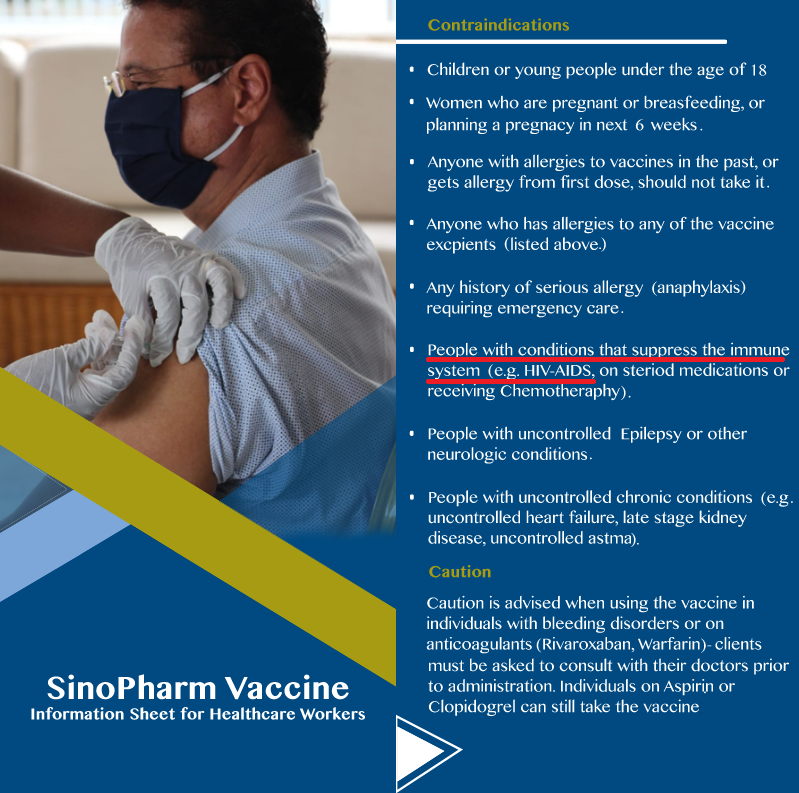 What People Living With HIV/AIDS Should Know About Sinopharm Covid-19 Vaccine
