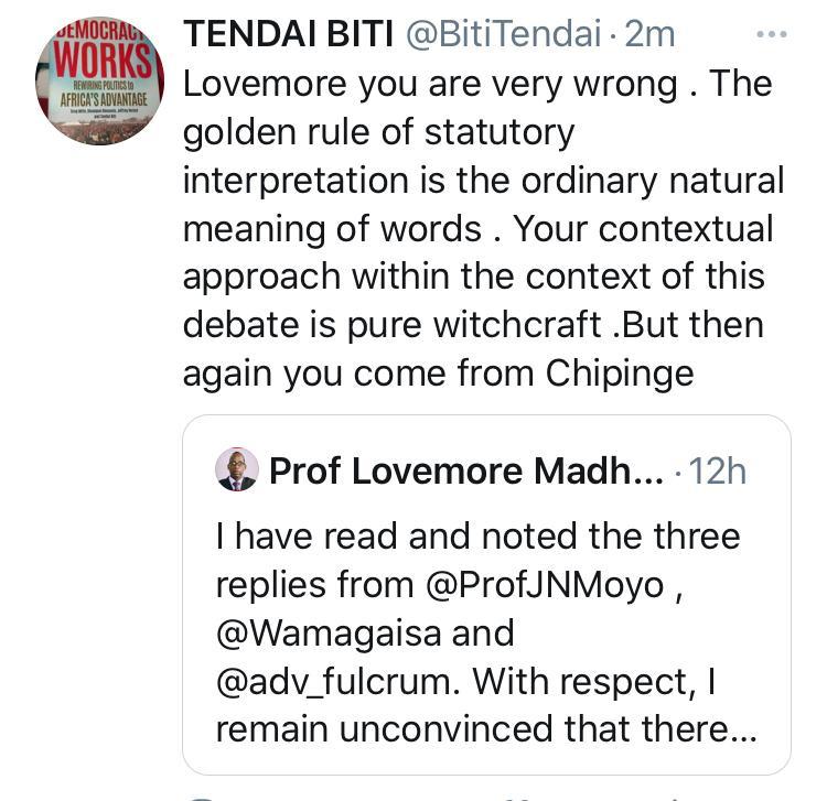 Tendai Biti Apologises For Chipinge Witchcraft Claims
