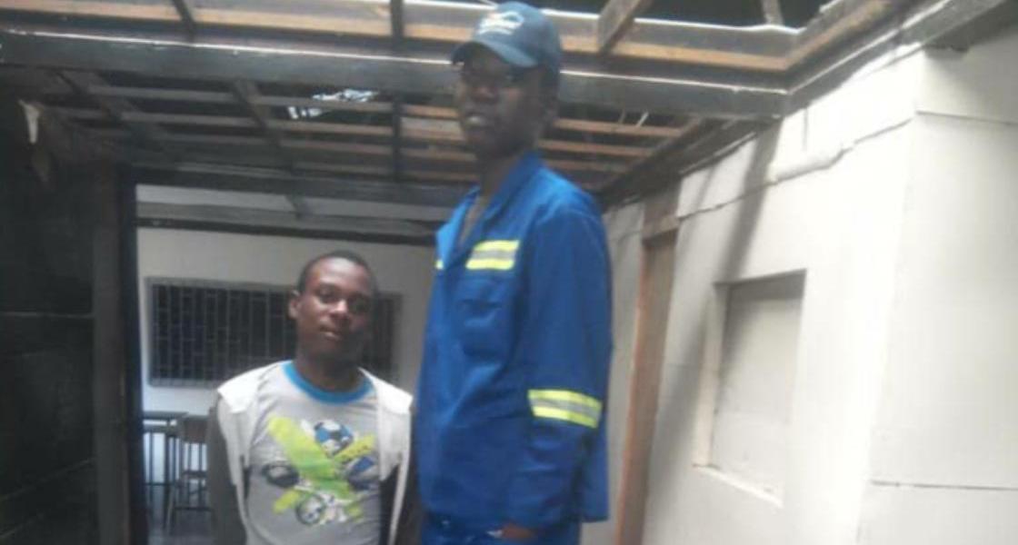 Manicaland Tallest Man Brings Business To A Standstill  In Mutare With His Unusual Height-iHarare