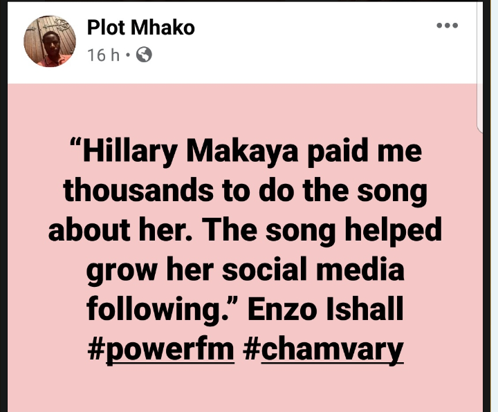 "Hillary Paid Me"- Enzo Ishal