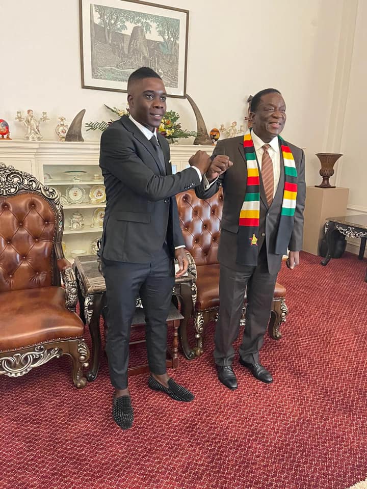 Marvelous Nakamba Visits President Mnangagwa