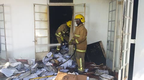 Pics: Fire Guts Kwekwe General Hospital Staff Quarters