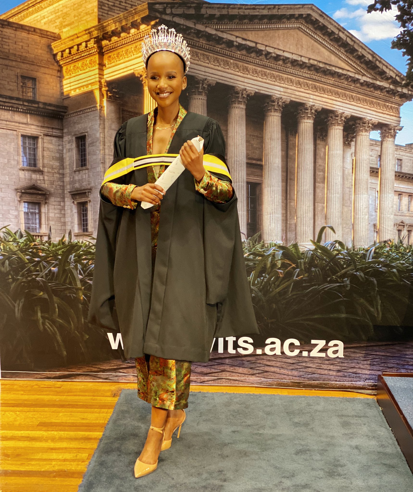 Beautiful and Smart: Shudufhadzo Graduates From Wits During Miss South Africa Reign