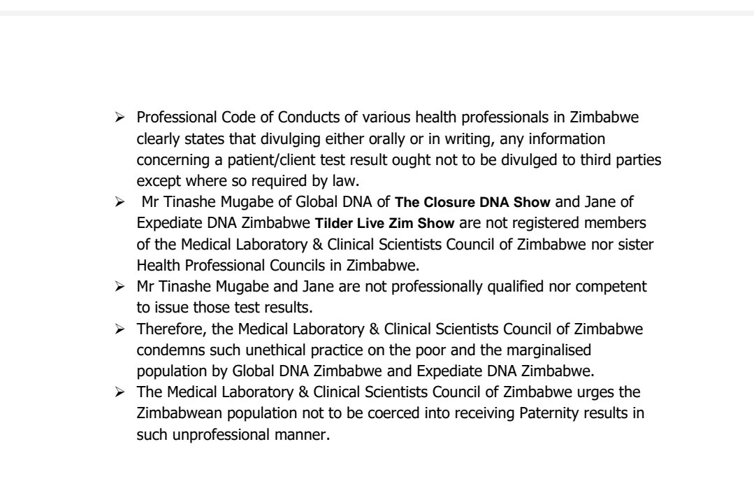 Tinashe Mugabe Is Not Qualified Or Competent: Authorities Slam DNA Show & Tilder Live
