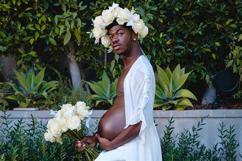 Lil Nas X Sparks A Storm On Social Media With 'Pregnancy Photoshoot'-iHarare