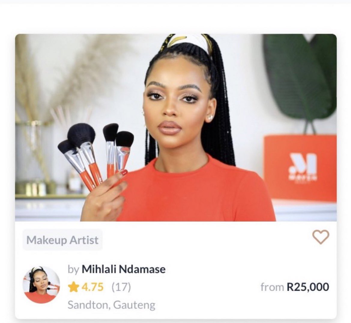 Mihlali Ndimase Charges For A Makeup Session