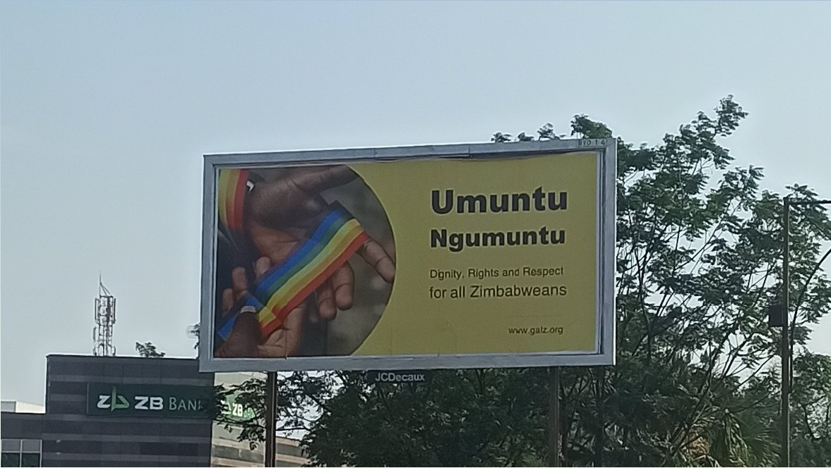 LGBTIQ+ Billboard Defaced In Zimbabwe 24 Hours After Being Erected: GALZ Fumes