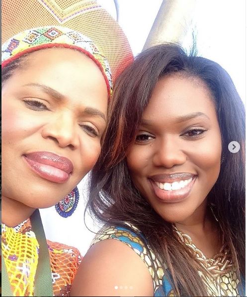Gugu Gumede and her mother