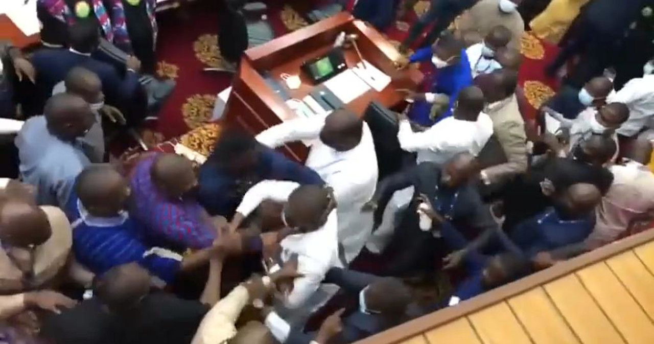 Fists Fly In Ghana Parliament Over Introduction Of Mthuli-Type Mobile Money Tax