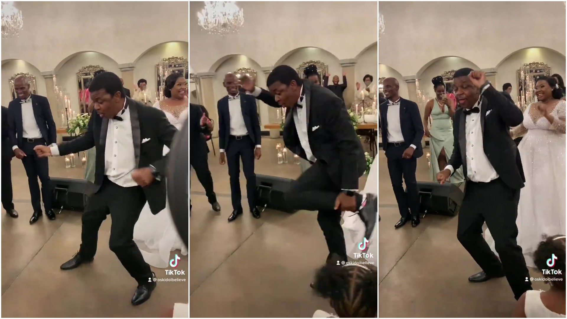 Video Of Oskido Dancing At Wedding Leaves Mzansi In Stitches