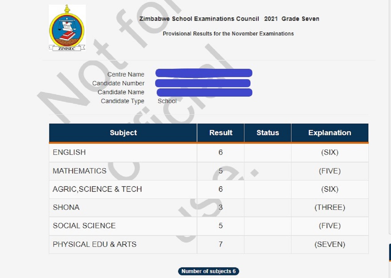 Here’s How You Can View ZIMSEC Grade 7 Results Online In 2022 Without Getting Error Message