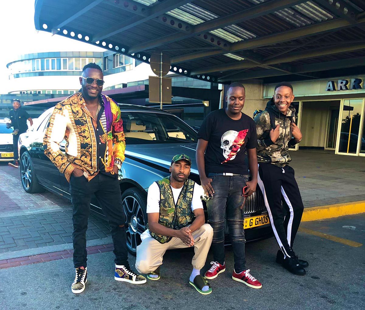 PICS: Riky Rick Once Risked Jail In Zimbabwe With Former President Mugabe’s Son Chatunga