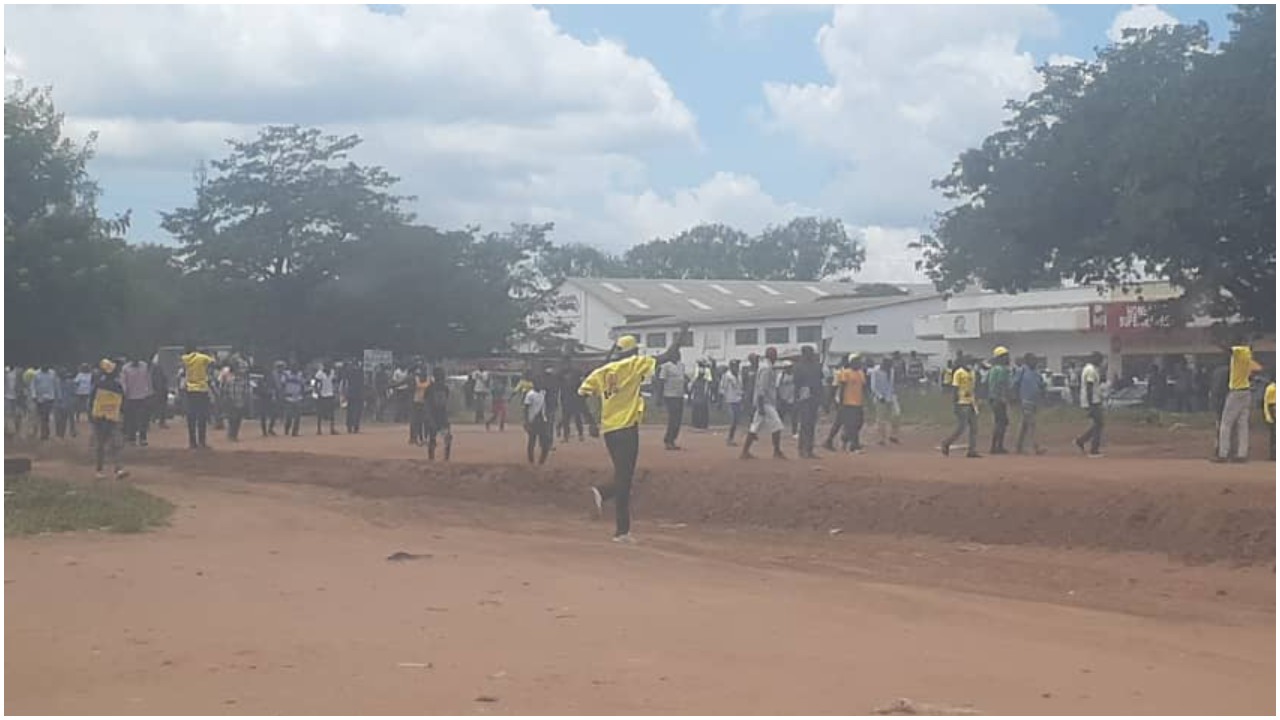 Chaos As Police Use Water Cannon To Disperse CCC Supporters In Gokwe