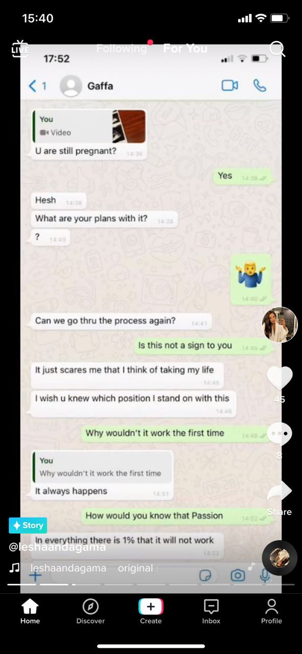 Secret Chats Between Passion Java & His Side Chick Leaked