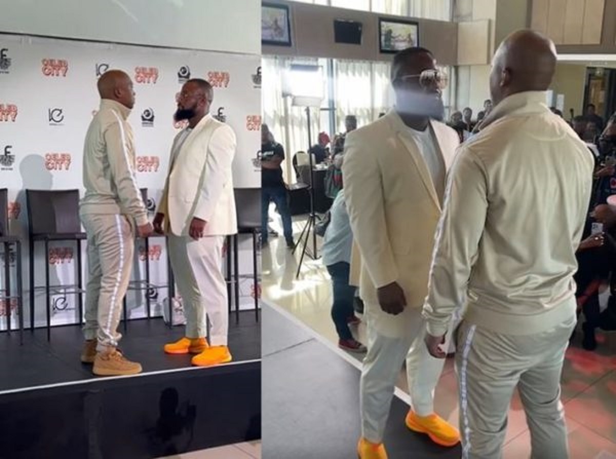 WATCH| Cassper Nyovest & NaakMusiq Confronts Each Other Ahead Of The Boxing Match