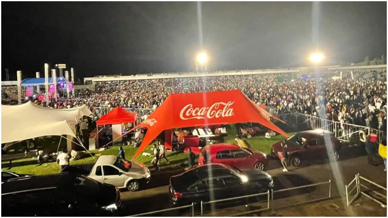 Pics: Makhadzi Fills Up A Stadium In Botswana 