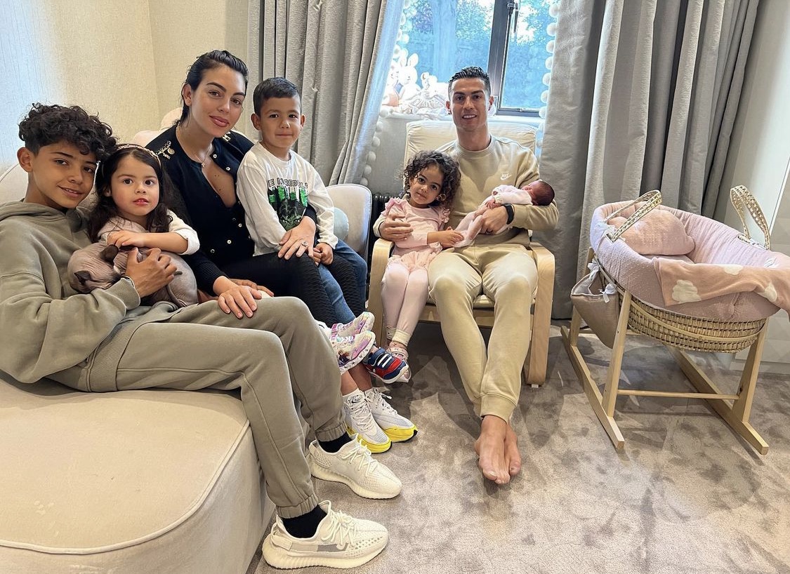 See Photos: Cristiano Ronaldo And Georgina’s New-Born Baby