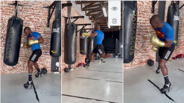 Video Of Siv Ngesi Boxing In High Heels Breaks The Internet