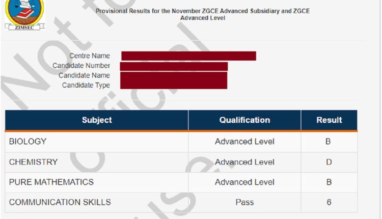 Here’s How You Can View ZIMSEC 2021 A Level Results Online In 2022 Without Getting Error Message