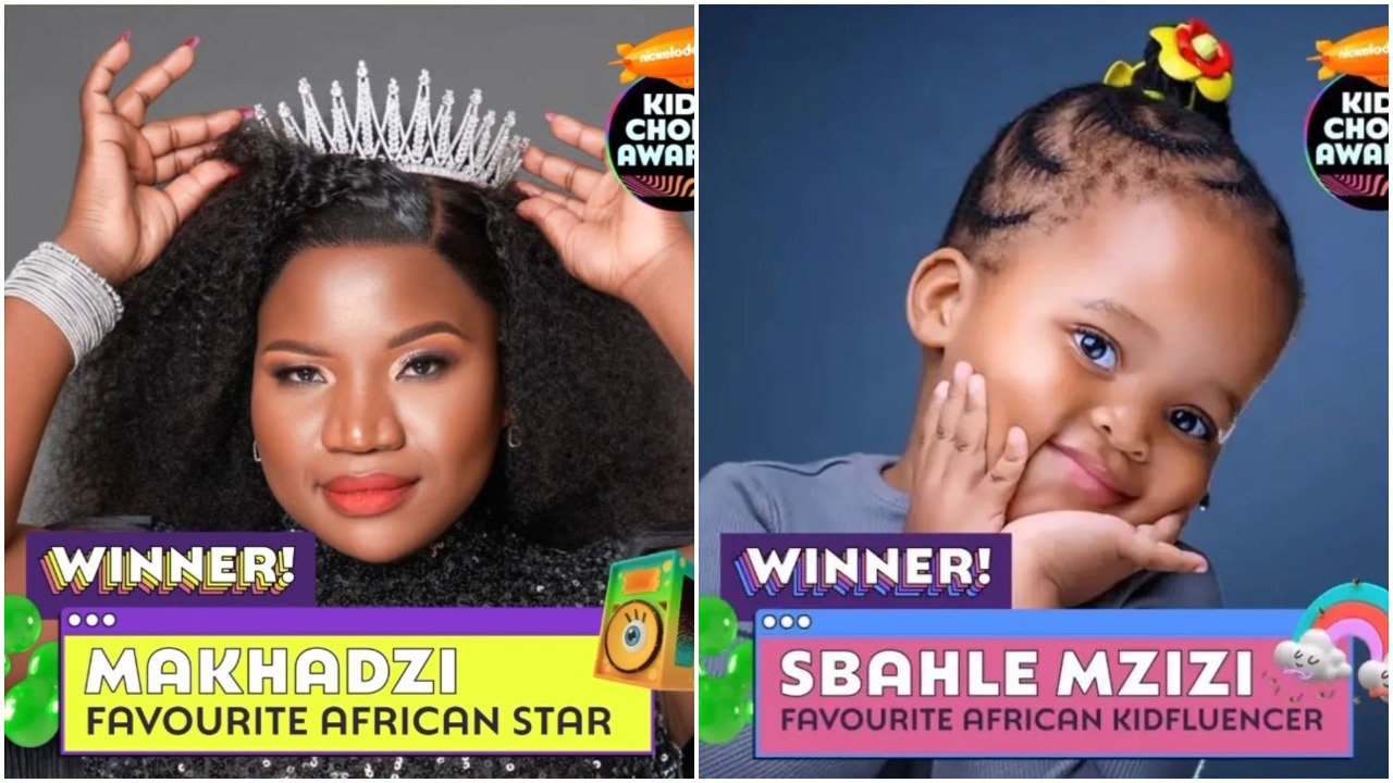 Makhadzi, Ntando Duma's Daughter Sbahle Bags Nickelodeon Kids Choice Awards