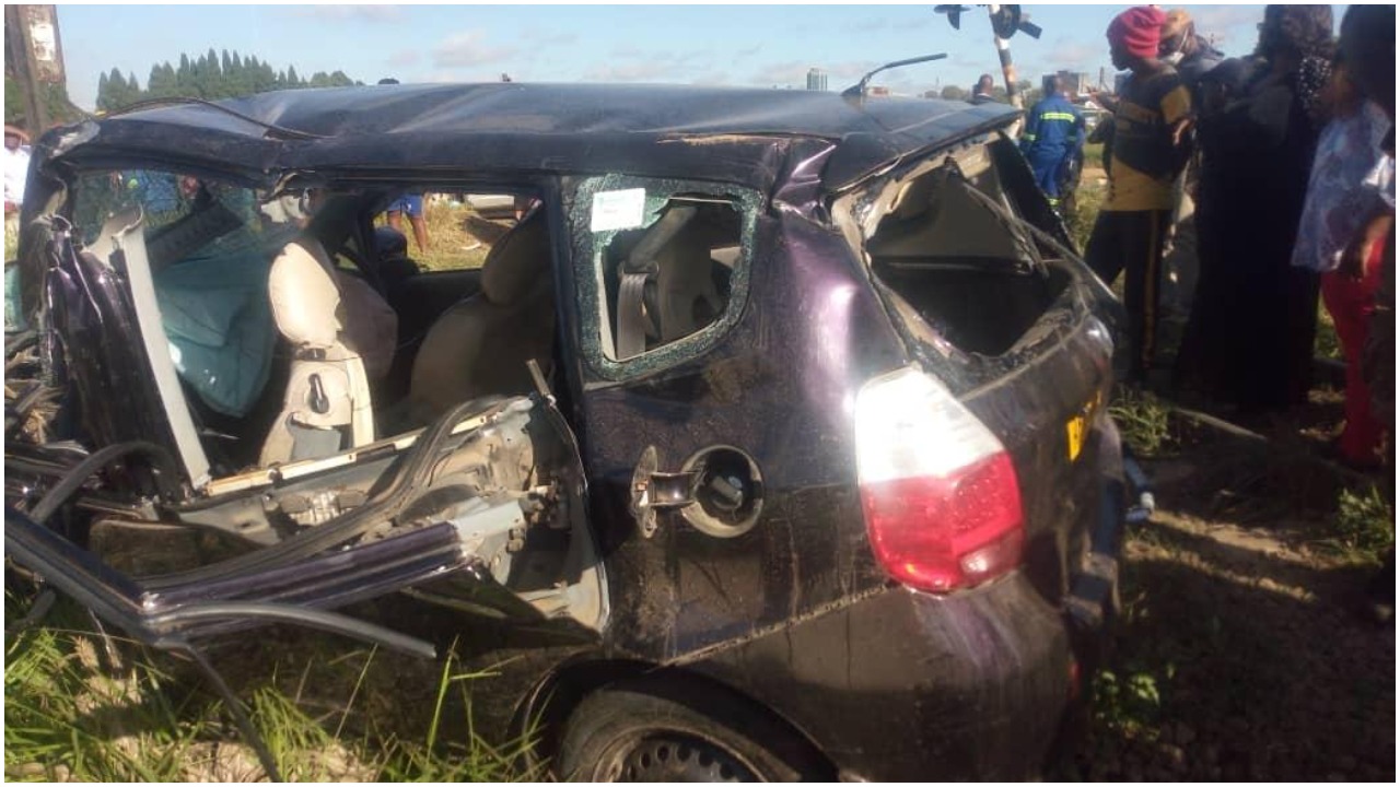 Two People Killed, Three Others Injured As Honda Fit Collides With A Train 