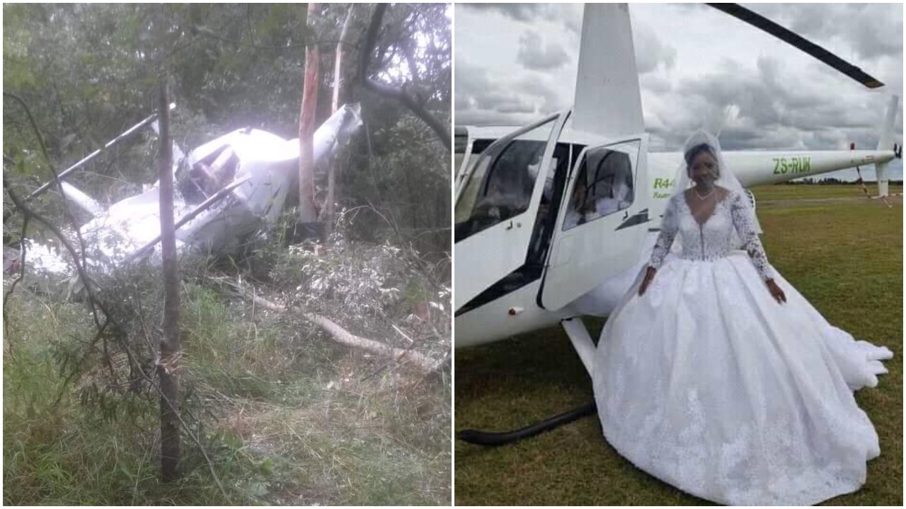 Helicopter That Ferried Mai Titi To Her Wedding Crashes,  Pilot Dies On The Spot