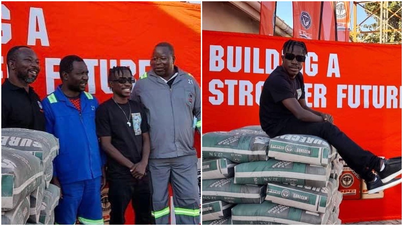 WATCH| Nutty O Receives 360 Bags Of Cement From PPC After Bagging 3 Awards From ZIMA