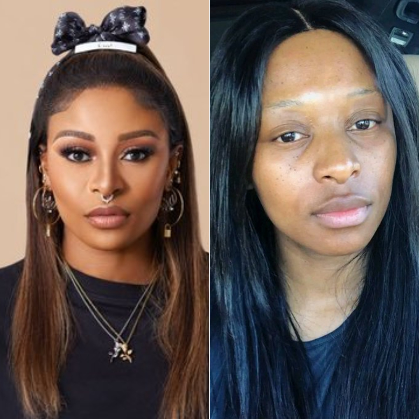 Mzansi Reacts As Pictures Of Dj Zinhle Without Makeup Goes Viral