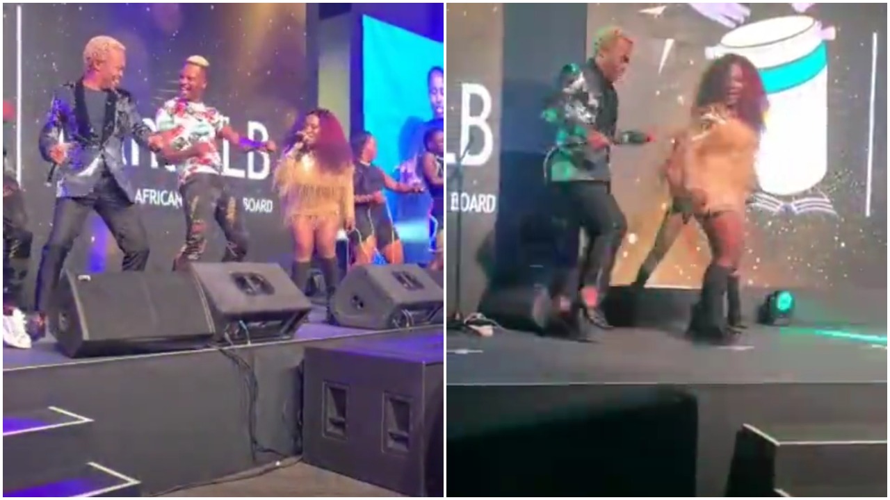 "Deadly Duo": Video Of Somizi, Makhadzi Dancing To Tshentsha Magiya Breaks The Internet 