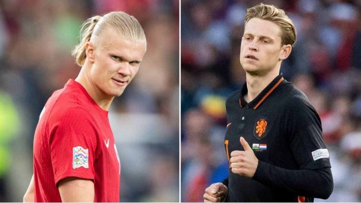 Manchester Off Pitch Derby! Frankie De Jong And Haaland In A Clash