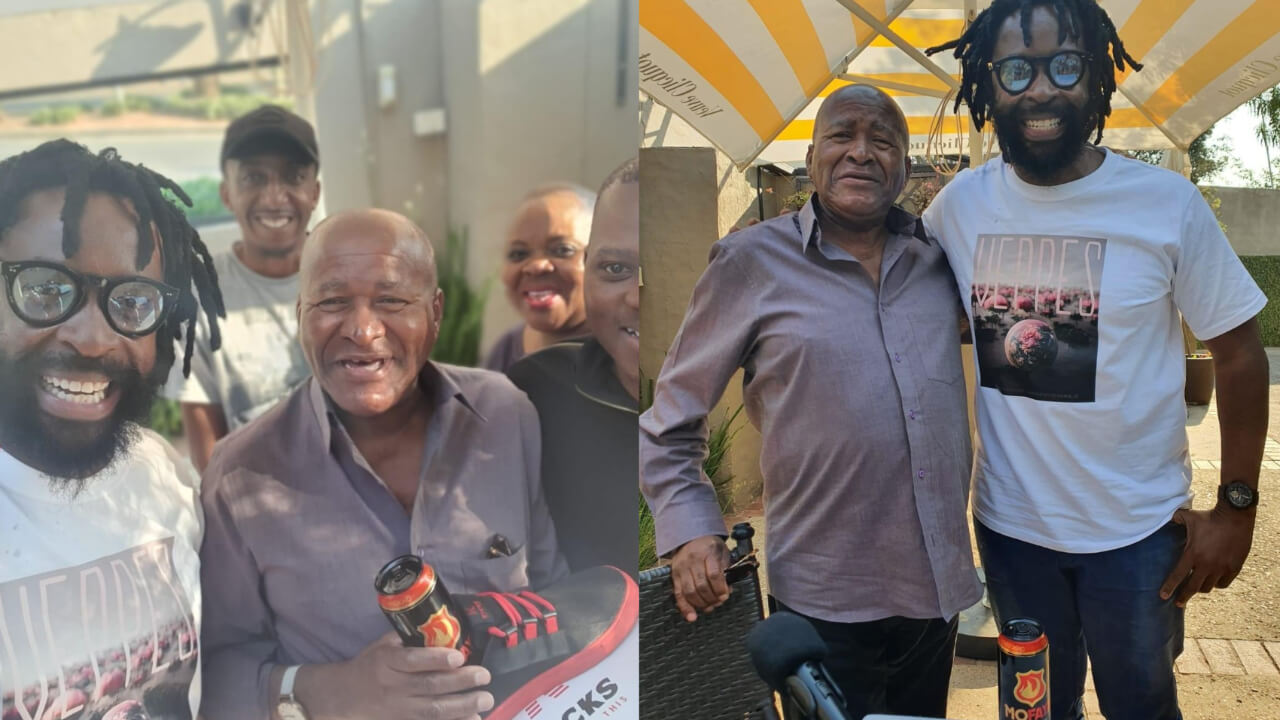 "He Went There To Market" DJ Sbu Catches Smoke After Visiting Struggling Veteran Actor Vusi Thanda