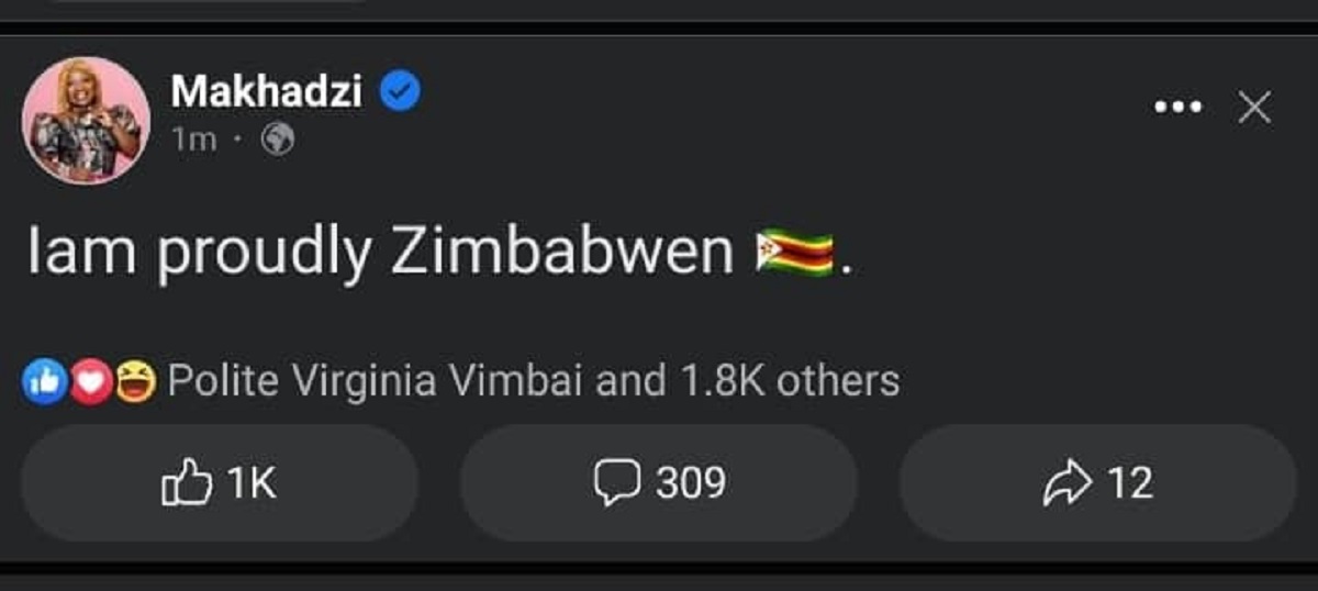 Makhadzi Declares that she is Zimbabwean