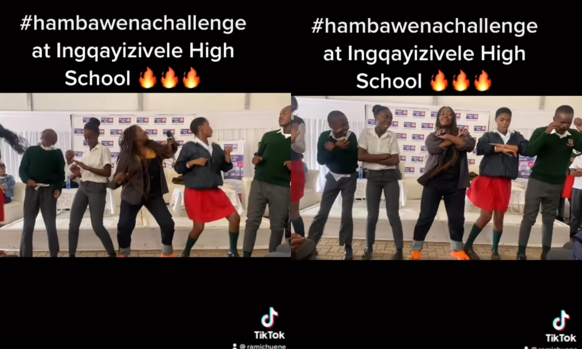 Rami Chuene Shows Ama2k How The #HambaWena Challenge Is Properly Done