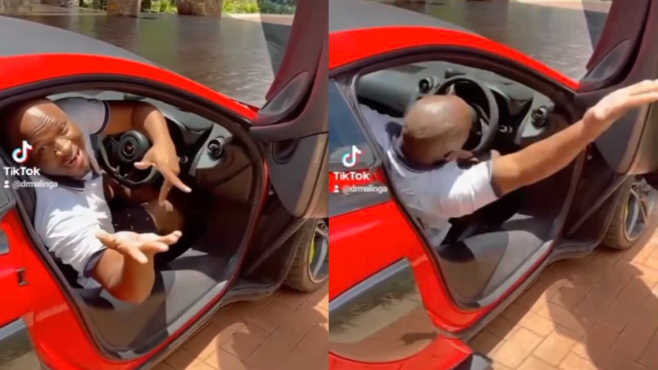 "The Biggest Heist In 2022" Video Of Dr Malinga Flaunting His Luxurious R5 Million McLaren Sportscar Sparks Outrage