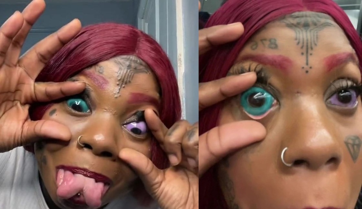 Tattoos On Her Eyeballs